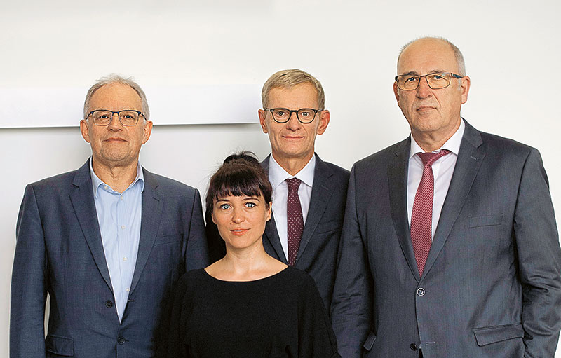 Von links: Dr. Götz Richter, Greta Konrad, Dr. Jürgen Peter und Gerhard Starke
