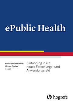Cover - ePublic Health in den Farben in Blau, Weiß, Gelb und Rot