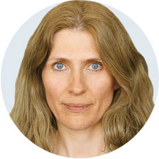 Porträt von Heikle Haarhoff, gesundheitspolitische Redakteurin der tageszeitung (taz) aus Berlin
