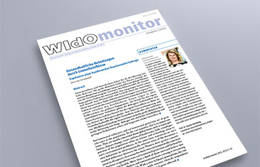 WIdO-Monitor - Cover auf Unterlage - 01/21