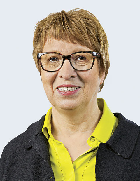 Porträt von Monika Lersmacher, alternierende Vorsitzende des Verwaltungsrates der AOK Baden-Württemberg.