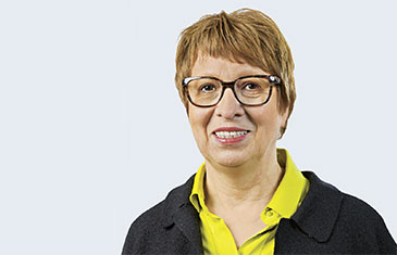 Porträt von Monika Lersmacher, alternierende Vorsitzende des Verwaltungsrates der AOK Baden-Württemberg.