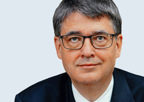 Porträt von Michael Baumann, Vorstandsvorsitzender und Wissenschaftlicher Vorstand des Deutschen Krebsforschungszentrums (DKFZ)