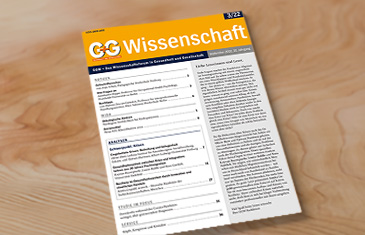 G+G-Wissenschaft: Symbolbild - Cover auf Holzunterlage