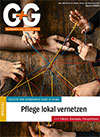 G+G-Spezial 01/23: Cover mit Händen, die vernetzte bunte Fäden halten wie ein Netz
