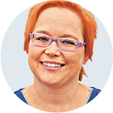 Porträt von Sandra Zumpfe, Vorstandsvorsitzende des Bundesverbandes der Organtransplantierten e. V.: