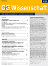 Cover der G+G-Wissenschaft, Ausgabe 01/22